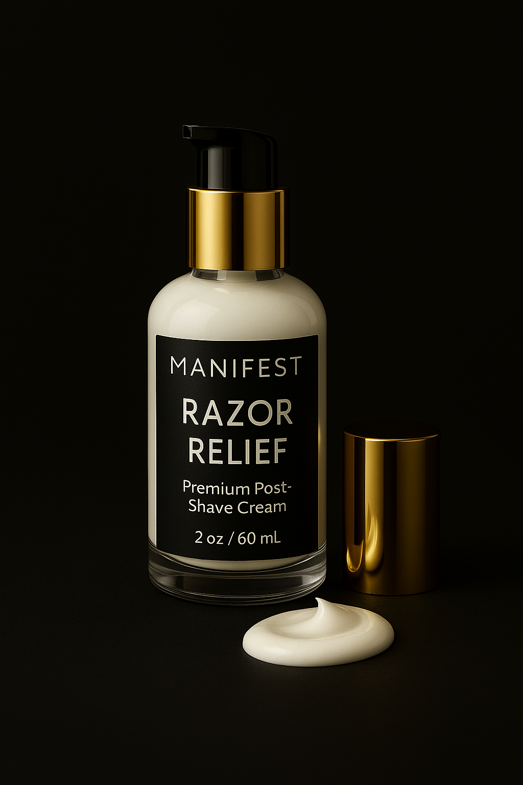 Manifest Razor Relief · Post-Shave Cream for Smooth, Bump-Free Skin